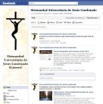 Página de Facebook de la Hermandad de Jesús Condenado de Cáceres