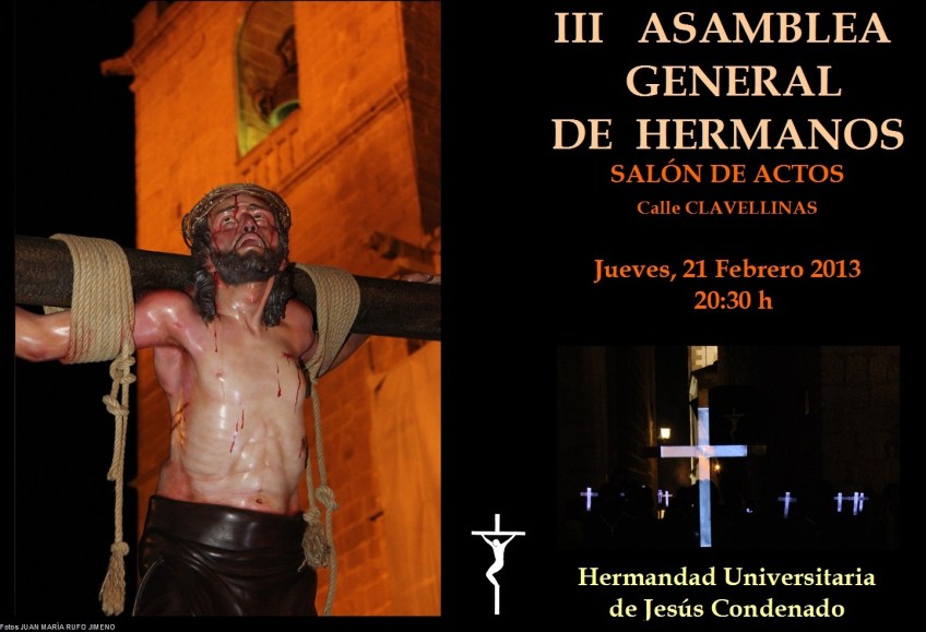 Asamblea General ordinaria de la hermandad de Jesús Condenado